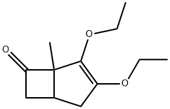 Bicyclo[3.2.0]hept-3-en-6-one, 3,4-diethoxy-5-methyl- (9CI) Struktur