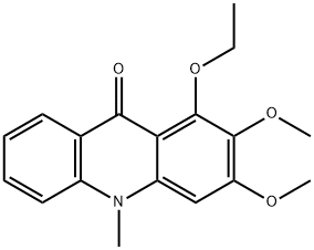 1-Ethoxy-2,3-dimethoxy-10-methylacridin-9(10H)-one Struktur