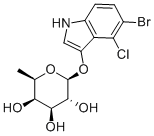 5-BROMO-4-CHLORO-3-INDOXYL-BETA-D-FUCOPYRANOSIDE Struktur