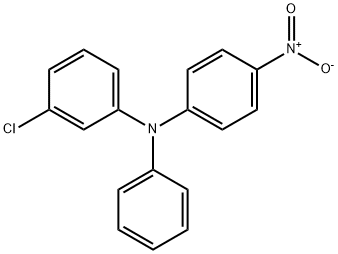 N-(3-Chlorophenyl)-N-(4-nitrophenyl)aniline Struktur