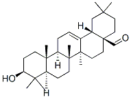 3β-Hydroxyolean-12-en-28-al Struktur