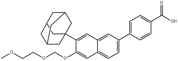 4-[7-(1-adamantyl)-6-(2-methoxyethoxymethoxy)naphthalen-2-yl]benzoic a cid Struktur