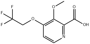 2-PYRIDINECARBOXYLIC ACID, 3-METHOXY-4-(2,2,2-TRIFLUOROETHOXY)- Struktur