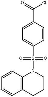 4-((3,4-Dihydroquinolin-1(2H)-yl)sulfonyl)benzoyl chloride Struktur