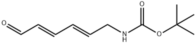 Carbamic acid, (6-oxo-2,4-hexadienyl)-, 1,1-dimethylethyl ester, (E,E)- (9CI) Struktur