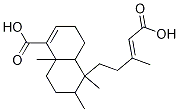 (E)-5-(4-carboxy-3-Methylbut-3-enyl)-5,6,8a-triMethyl-3,4,4a,5,6,7,8,8a-octahydronaphthalene-1-carboxylic acid Struktur