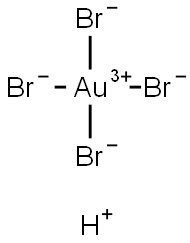 HYDROGEN TETRABROMOAURATE (III) HYDRATE (99.9%-AU) Struktur