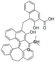 4,4'-methylenebis[3-hydroxy-2-naphthoic] acid, compound with 3-(10,11-dihydro-5H-dibenzo[a,d]cyclohepten-5-ylidene)-N,N-dimethylpropylamine (1:2)   Struktur