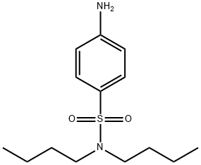 benzenesulfonamide, 4-amino-N,N-dibutyl- Struktur