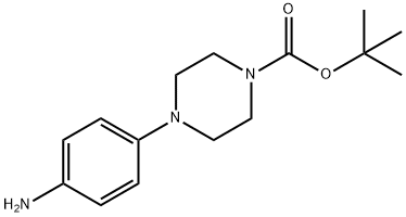 4-(4-Aminophenyl)piperazine-1-carboxylic acid tert-butyl ester Struktur