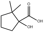 Cyclopentanecarboxylic acid, 1-hydroxy-2,2-dimethyl- (9CI) Struktur