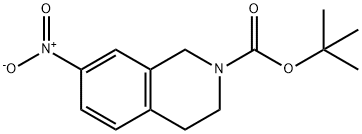 tert-Butyl 7-nitro-3,4-dihydroisoquinoline-2(1H)-carboxylate Struktur