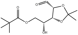 2,3-O-ISOPROPYLIDENE-5-O-PIVALOYL-D-RIBOFURANOSE Struktur