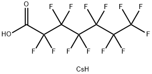 CESIUM PERFLUOROHEPTANOATE Struktur