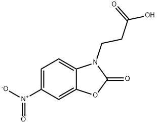 3-(6-NITRO-2-OXO-1,3-BENZOXAZOL-3(2H)-YL)PROPANOIC ACID Struktur