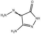 1H-Pyrazole-4,5-dione,3-amino-,4-hydrazone(9CI) Struktur