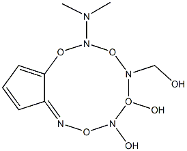 4H-Cyclopentoxazole-5,6-diol, 2-(dimethylamino)-3a,5,6,6a-tetrahydro-4-(hydroxymethyl)-, (3aS,4R,5R,6S,6aS)- Struktur