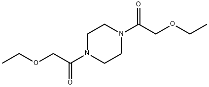 1,4-Bis(ethoxyacetyl)piperazine Struktur