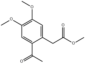 METHYL 2-(2-ACETYL-4,5-DIMETHOXYPHENYL)ACETATE Struktur