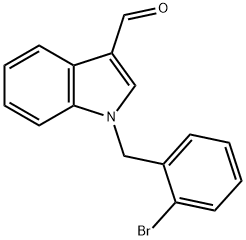 1-(2-bromobenzyl)-1H-indole-3-carboxaldehyde Struktur