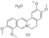 Palmatine chloride hydrate Structure