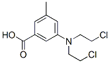 5-[Bis(2-chloroethyl)amino]-m-toluic acid Struktur