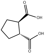 (1R,2R)-1β,2α-Cyclopentanedicarboxylic acid Struktur