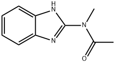 Acetamide, N-2-benzimidazolyl-N-methyl- (8CI) Struktur