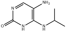 2(1H)-Pyrimidinone, 5-amino-4-[(1-methylethyl)amino]- (9CI) Struktur