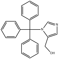 5-HYDROXYLMETHYL-1-N-TRITYL-IMIDAZOLE
 Struktur