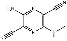 2,5-Pyrazinedicarbonitrile,3-amino-6-(methylamino)-(9CI) Struktur