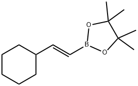 1,3,2-Dioxaborolane, 2-[(1E)-2-cyclohexylethenyl]-4,4,5,5-tetramethyl- Struktur