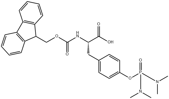 FMOC-TYR(PO(NME2)2)-OH Structure