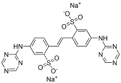 44BISSTRIAZIN2YLAMINO22STILBENEDISULPHONICACIDDISODIUMSALT Struktur