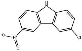 3-chloro-6-nitro-9H-carbazole Struktur