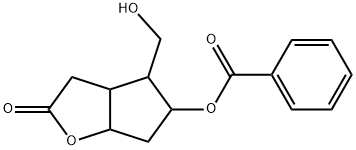 4-(hydroxyMethyl)-2-oxohexahydro-2H-cyclopenta[b]furan-5-yl benzoate Struktur