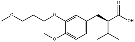 (2R)-2-(3-(3-メトキシプロポキシ)-4-メトキシベンジル)-3-メチル酪酸 化學(xué)構(gòu)造式