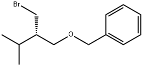 1-(((S)-2-(Bromomethyl)-3-methylbutoxy)methyl)benzene Struktur