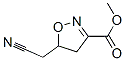 3-Isoxazolecarboxylicacid,5-(cyanomethyl)-4,5-dihydro-,methylester(9CI) Struktur