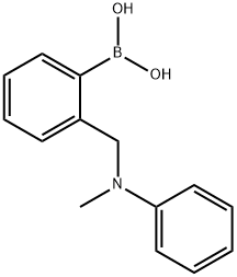 2-(N-METHYL-N-PHENYL)AMINOMETHYLBENZENEBORONIC ACID Struktur