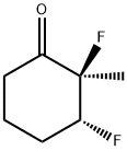 Cyclohexanone, 2,3-difluoro-2-methyl-, cis- (9CI) Struktur