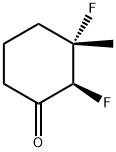 Cyclohexanone, 2,3-difluoro-3-methyl-, cis- (9CI) Struktur