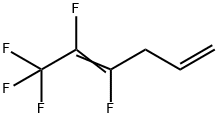 1,1,1,2,3-PENTAFLUORO-2,5-HEXADIENE Struktur