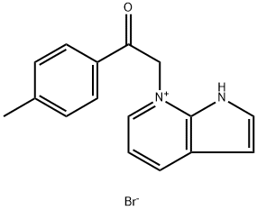 7-(4'-methylphenacyl)-1H-pyrrolo(2,3-b)pyridinium bromide Struktur