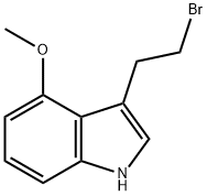 1H-INDOLE,3-(2-BROMOETHYL)-4-METHOXY- Struktur