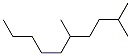 2,5-dimethyldecane Struktur