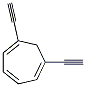 1,3,5-Cycloheptatriene, 1,6-diethynyl- (9CI) Struktur