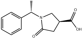 (1'S, 3S)-1-(1'-PHENYLETHYL)-5-OXO-3-PYRROLIDINE CARBOXYLIC ACID Struktur