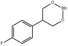 2-(4-FLUOROPHENYL)-4,4,6-TRIMETHYL-1,3,2-DIOXABORINATE Struktur