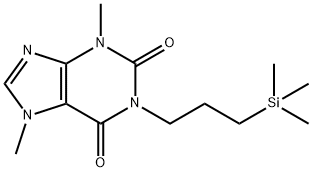 1H-Xanthine, 3,7-dimethyl-1-(3-trimethylsilylpropyl)- Struktur